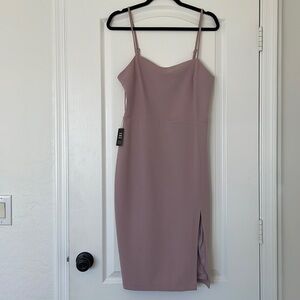 NWT Express midi dress with slit